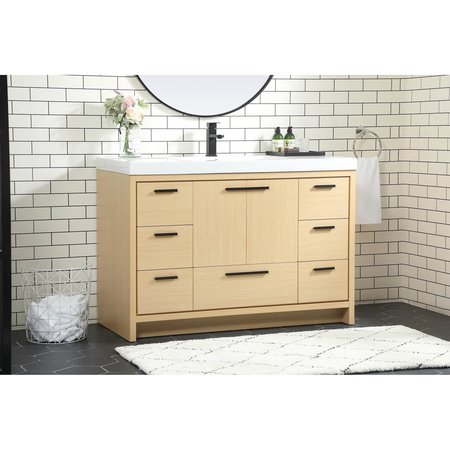 Elegant Decor 48 Inch Single Bathroom Vanity In Maple VF46048MMP